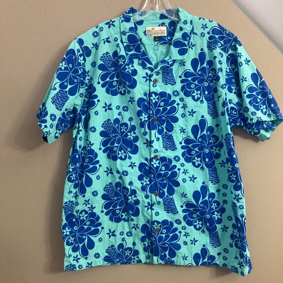 🏇Patagonia Pataloha Blue Floral Men's Shirt